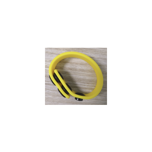 ADJUSTABLE SILICONE COCK RING - YELLOW