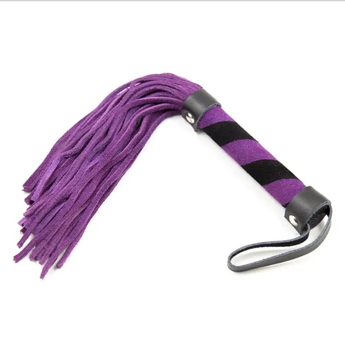 SUEDE MINI FLOGGER - PURPLE