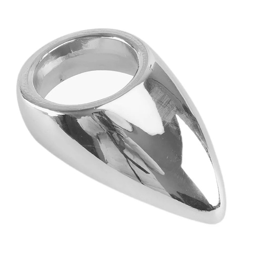 STAINLESS STEEL TEARDROP COCK RING - 45mm