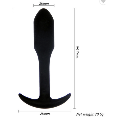 THE BUTT BULLET BLACK SILICONE BUTT PLUG